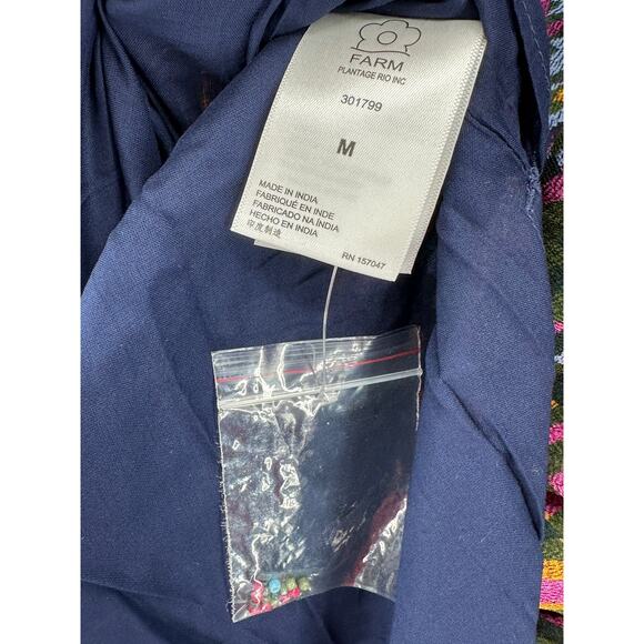 Farm‎ Rio - Mixed Tapestry Scarf Maxi Dress Medium - Picture 9 of 11